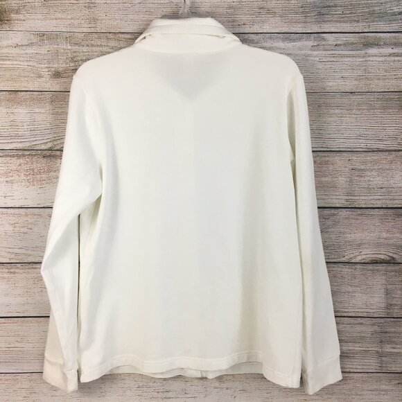 Covington Button Front Soft Cotton Blend Sweatshirt Jacket - Picture 6 of 13